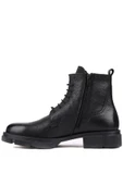 Shoetyle - Siyah Deri Bağcıklı Erkek Bot 250-205 - 3
