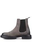 Shoetyle - Gri Nubuk Deri Erkek Chelsea Bot 250-080 - 3