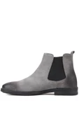 Shoetyle - Gri Süet Deri Erkek Chelsea Bot 250-201 thumbnail 3