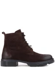 Shoetyle - Kahverengi Süet Deri Bağcıklı Erkek Bot 250-205 - 1
