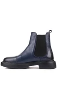 Shoetyle - Lacivert Deri Erkek Chelsea Bot 250-080 - 3
