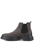Shoetyle - Gri Nubuk Deri Erkek Chelsea Bot 250-0055 - 3