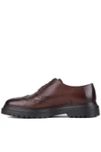 Shoetyle - Kahverengi Deri Bağcıklı Erkek Klasik Ayakkabı 250-400 - 3