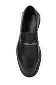 Shoetyle - Siyah Deri Bağcıksız Erkek Günlük Ayakkabı 250-3017 thumbnail 5