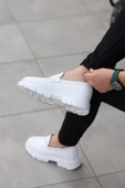 Shoetyle - Beyaz Deri Bağcıksız Erkek Günlük Ayakkabı 101-9069 thumbnail 4