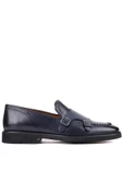 Shoetyle - Lacivert Deri Tokalı Erkek Klasik Ayakkabı 250-2750 - 1
