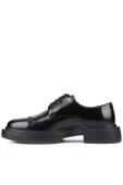 Shoetyle - Siyah Açma Deri Bağcıklı Erkek Klasik Ayakkabı 250-601 thumbnail 3