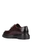 Shoetyle - Bordo Croco Deri Bağcıklı Erkek Günlük Ayakkabı 250-1615 thumbnail 4