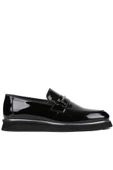 Shoetyle - Siyah Rugan Deri Bağcıksız Erkek Günlük Ayakkabı 250-3017 thumbnail 1