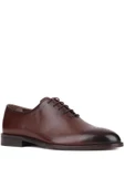 Shoetyle - Kahverengi Deri Bağcıklı Erkek Klasik Ayakkabı 250-5001 thumbnail 2