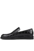 Shoetyle - Siyah Croco Deri Erkek Klasik Ayakkabı 250-2371 thumbnail 3