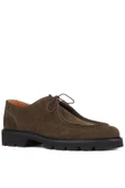 Shoetyle - Haki Süet Deri Bağcıklı Erkek Günlük Ayakkabı 250-1617 thumbnail 2