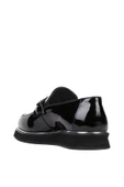 Shoetyle - Siyah Rugan Deri Bağcıksız Erkek Günlük Ayakkabı 250-3017 thumbnail 4