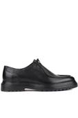 Shoetyle - Siyah Deri Bağcıklı Erkek Günlük Ayakkabı 250-1617 thumbnail 1