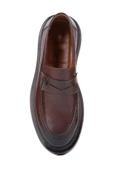 Shoetyle - Kahverengi Deri Bağcıksız Erkek Klasik Ayakkabı 250-2375 thumbnail 5