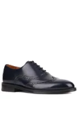 Shoetyle - Lacivert Açma Deri Bağcıklı Erkek Klasik Ayakkabı 250-450 - 2