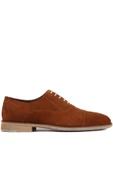 Shoetyle - Taba Süet Bağcıklı Erkek Klasik Ayakkabı 250-2030 - 1