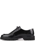 Shoetyle - Siyah Açma Deri Bağcıklı Erkek Günlük Ayakkabı 250-1617 thumbnail 3