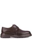 Shoetyle - Kahverengi Deri Bağcıklı Erkek Klasik Ayakkabı 250-2013 thumbnail 1