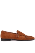 Shoetyle - Taba Süet Deri Tokalı Erkek Klasik Ayakkabı 250-2300 - 1
