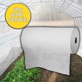12,8x5 METRE 50gr AGRİL ISI DON ÖRTÜSÜ, ZİRAİ DON KIRAĞI ÖRTÜ KARPUZ ÇİLEK ÖRTÜSÜ, SERA TOPRAK ÖRTÜSÜ ELYAF BİTKİ KORUMA ÖRTÜSÜ thumbnail 1