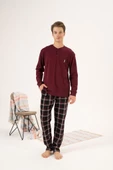 Estiva %100 Pamuk İnterlok Ekose Kareli Erkek Pijama Takım - 4