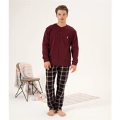 Estiva %100 Pamuk İnterlok Ekose Kareli Erkek Pijama Takım - 2