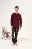 Estiva %100 Pamuk İnterlok Ekose Kareli Erkek Pijama Takım - 5