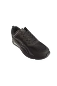 Luttoon 4184-24 Deri Anatomik Hafıza Taban Erkek Sneaker Siyah Füme - 1