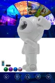 Mini Astronot Galaksi Işık Projektör Led Işıklı Gece Lambalı Yıldızlı Bluetooth Hoparlör Müzik Çalar - 2