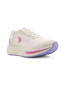 U.S.POLO ASSN.BLAKE 4PR KIRIK BEYAZ LİLA COMFORT CASUAL ANATOMİK SPOR AYAKKABI - 4