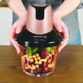 KORKMAZ PRO MAGIC 4 BIÇAKLI CAM DOĞRAYICI ROSEGOLD/SİYAH thumbnail 4