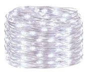 10 Adet 5 Metre Beyaz Renk Pil ile Çalışan Peri Led  Dekoratif ve Şık Aydınlatma - 4