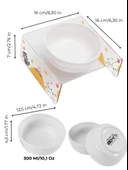 Petmagic Akrilik Beyaz Seramik Tekli Evcil Hayvan Kedi ve Mini Irk Köpek Mama Kabı-YuvarlananKedi thumbnail 4