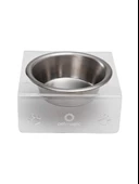 Petmagic Akrilik Çelik Kase Tekli Evcil Hayvan Kedi ve Mini Irk Köpek Mama Kabı-Şeffaf - 2