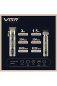 V-670 Metal saç kesim makinesi  profesyonel saç sakal berber seti - 3