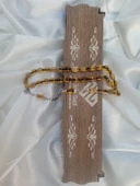 Jade'm Gold özel kutulu ateş kehribar tesbih - 4