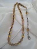 Jade'm Gold özel kutulu ateş kehribar tesbih - 1