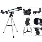 Mini Teleskop Kara Uzay Teleskobu Aliminyum Gövde Tripodlu 50 x 360 thumbnail 1