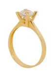 Cigold Tektaş Yüzük 14 Ayar Altın 1,91 Gr OA-K21301028829 - 1