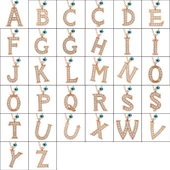 925 Ayar Gümüş Nazar Rose N Harfi Kadın Gümüş Kolye thumbnail 2