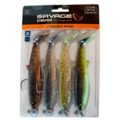 Savage Gear Cannibal Shad 12.5cm 20gr+12.5gr #5/0 Clear Water 4+4 Adet Silikon Seti - 2