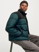 JJMOON STAND COLLAR PUFFER Forest Forest S - 5