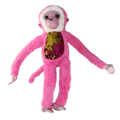 Süslü Maymunlar Peluş Oyuncak 45 cm 1 adet - 5