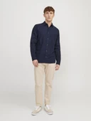 JJESUMMER LINEN BLEND SHIRT LS SN Navy Navy M - 5