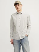 JJESUMMER LINEN BLEND SHIRT LS SN Crockery Crockery L thumbnail 2