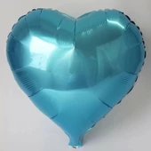 Kalp Balon Folyo Açık Mavi 45 Cm 18 İnç - 1