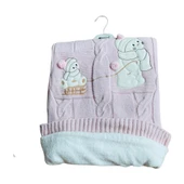 Recos Ayı Desenli Welsoftlu Şapkalı Bebek Battaniyesi - 3