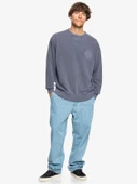 Quiksilver EQYFT04971-BN9 Garment Dye Crew Erkek Sweatshirt - 4