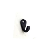 Antika Tarz Dekoratif Pirinç Tekli Mini Askı - 27x11 mm, Oksit - 1